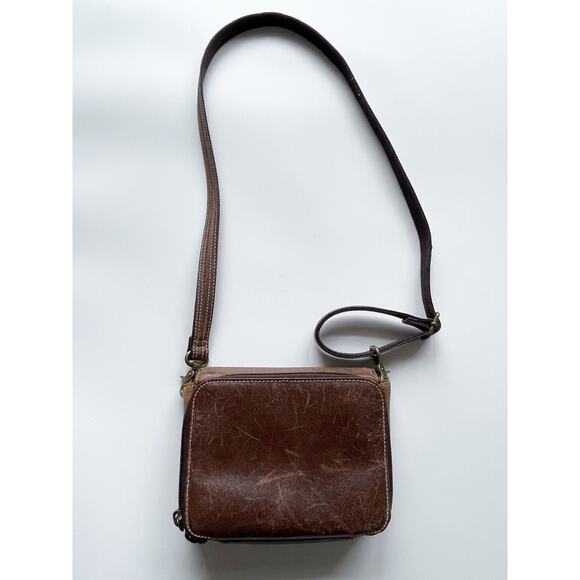 Gun Tote'n Mamas Brown Leather Concealed Carry Organizer Crossbody Purse Leather - Picture 4 of 10
